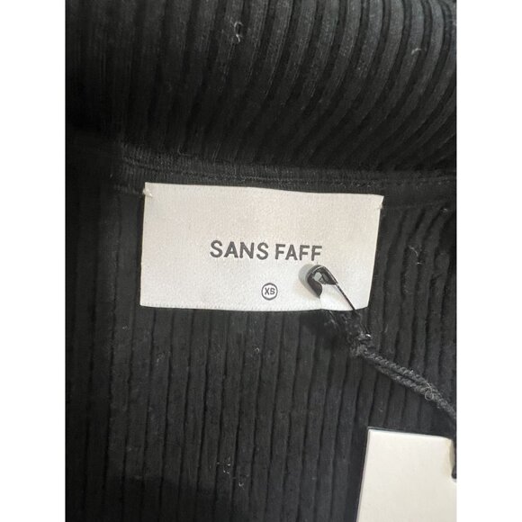 SANS FAFF Molly Mini Enviro Rib Catsuit in Black - Picture 5 of 5